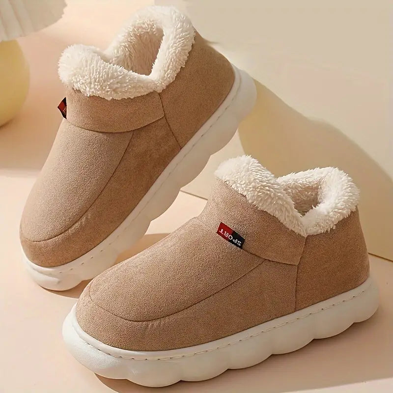 Warm Ankle Bootie Slippers with Lining