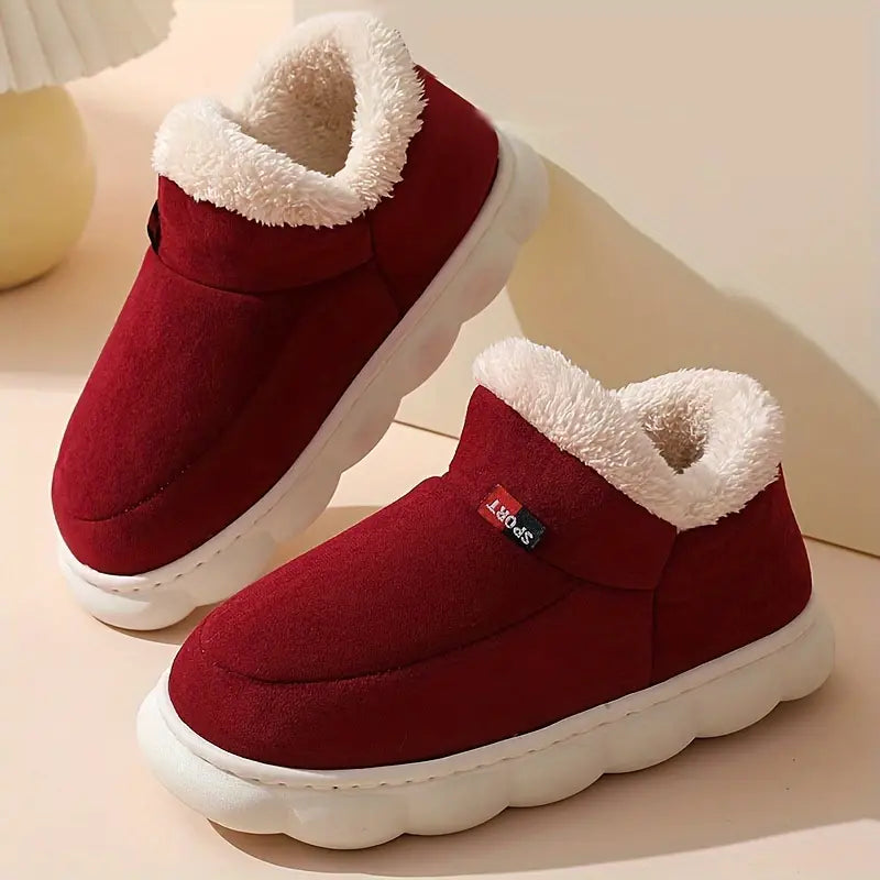 Warm Ankle Bootie Slippers with Lining