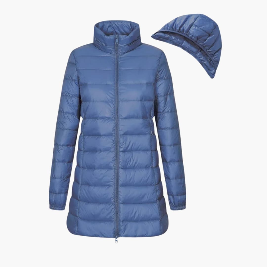 Cozy Hooded Long Down Jacket