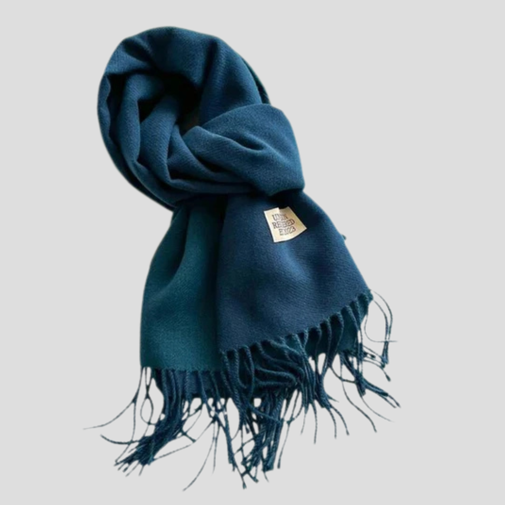 Davy | Women's Long Wool Blend Scarf with Fringe