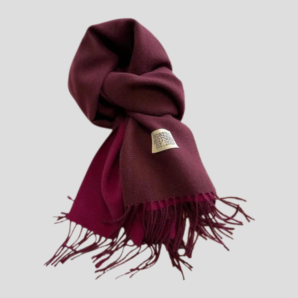 Davy | Women's Long Wool Blend Scarf with Fringe