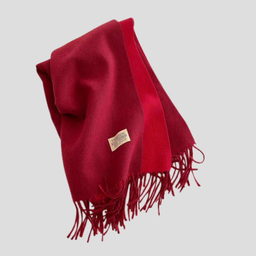 Davy | Women's Long Wool Blend Scarf with Fringe