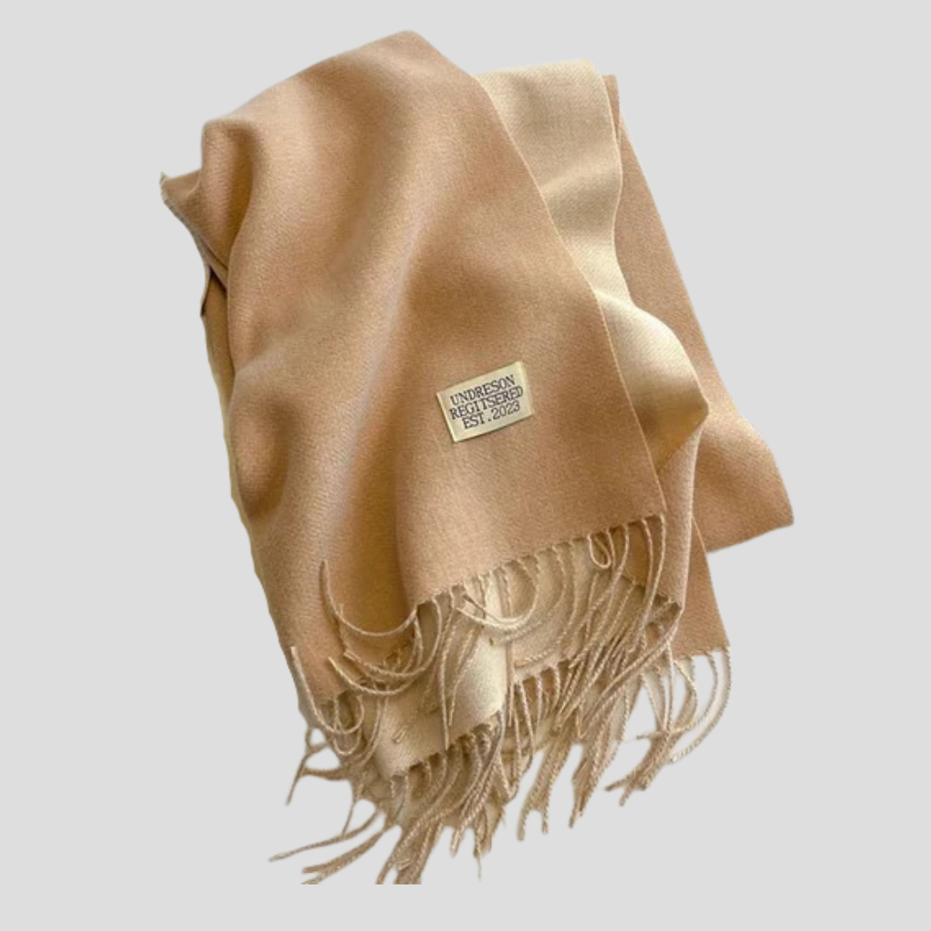 Davy | Women's Long Wool Blend Scarf with Fringe