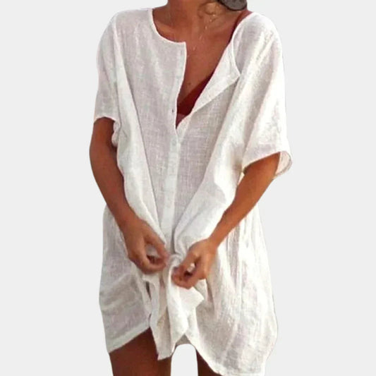 Women's Breezy Linen Blend Cover-Up for Beach