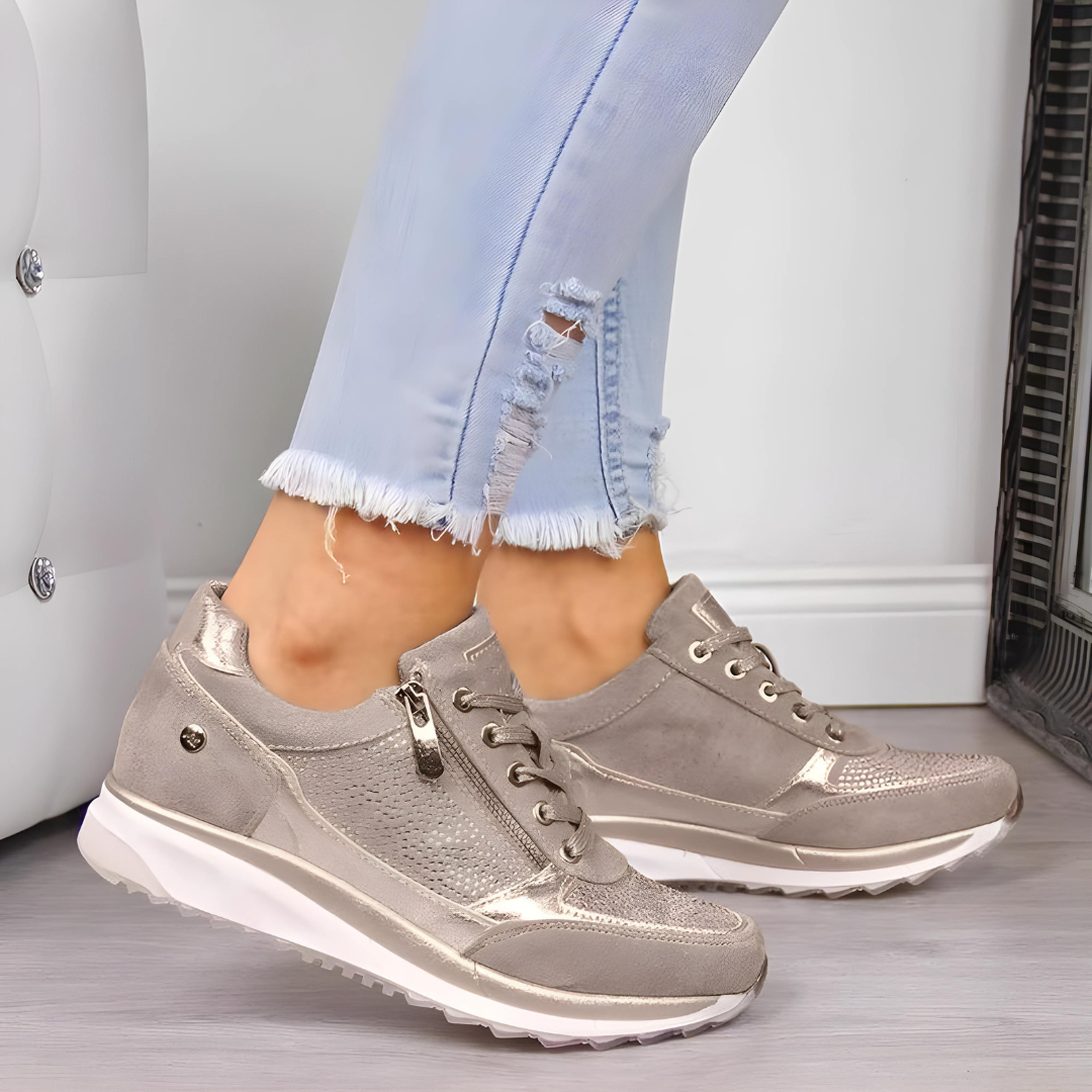 Women's Comfortable Orthopedic Zipper Sneakers