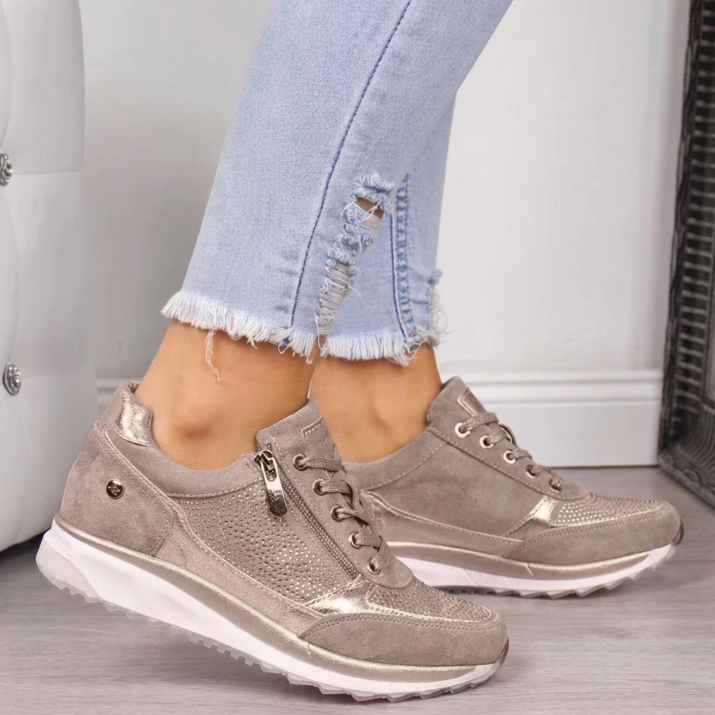 Women's Comfortable Orthopedic Zipper Sneakers