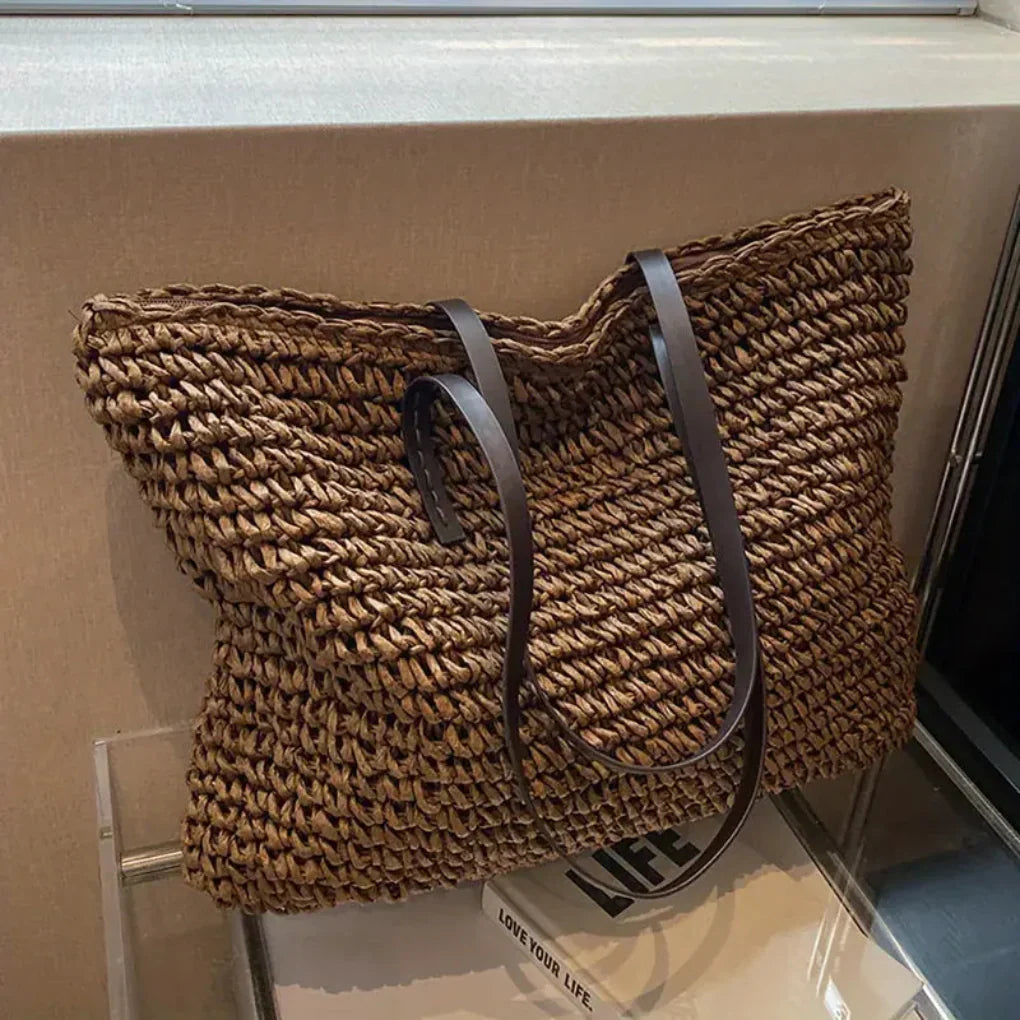 Davy | Women's Oversized Woven Tote Bag