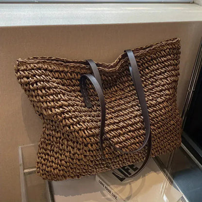 Davy | Women's Oversized Woven Tote Bag