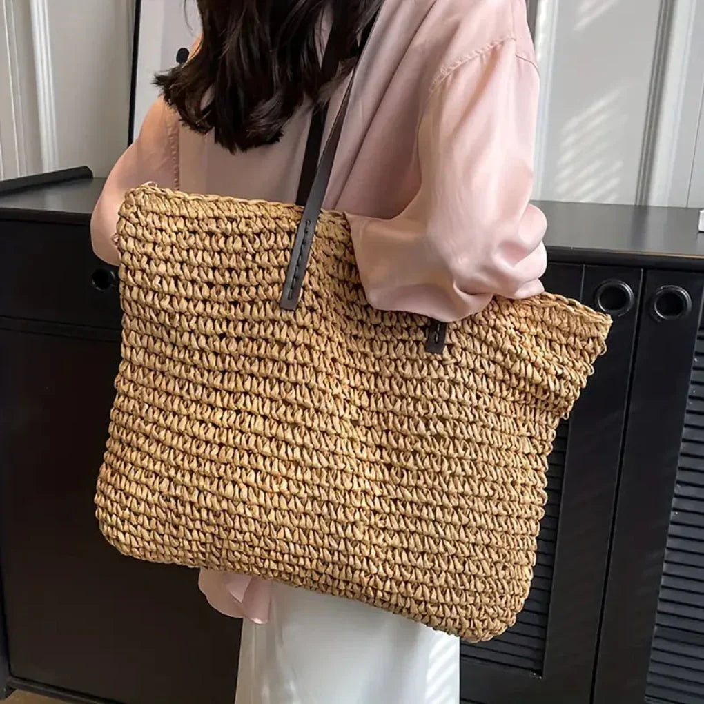 Davy | Women's Oversized Woven Tote Bag