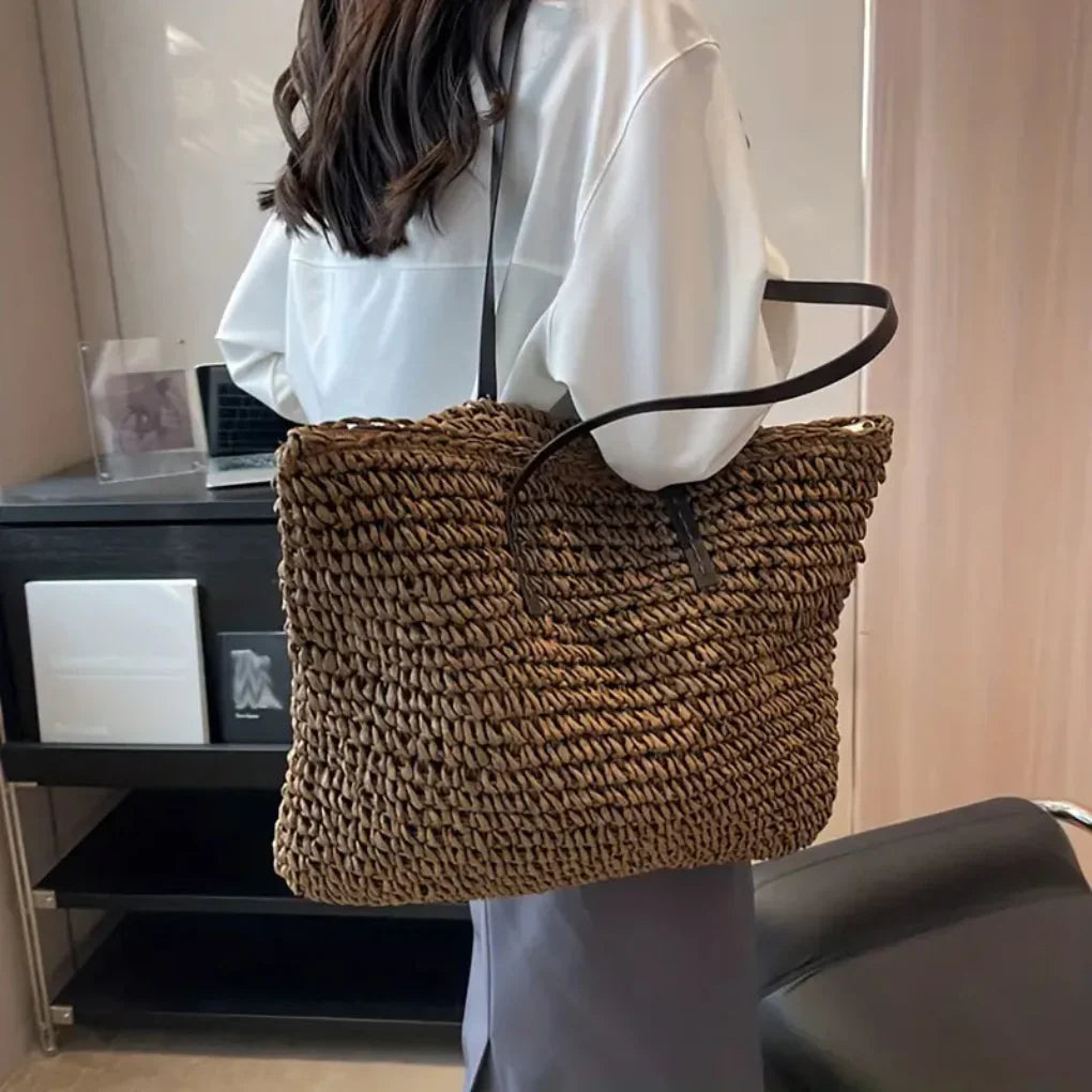 Davy | Women's Oversized Woven Tote Bag