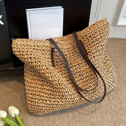 Davy | Women's Oversized Woven Tote Bag