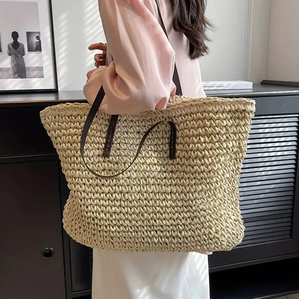 Davy | Women's Oversized Woven Tote Bag