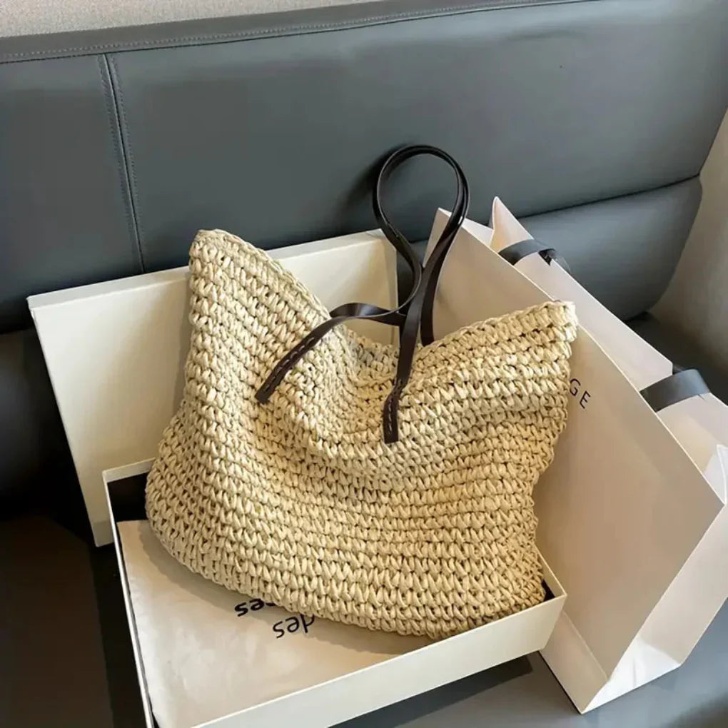 Davy | Women's Oversized Woven Tote Bag