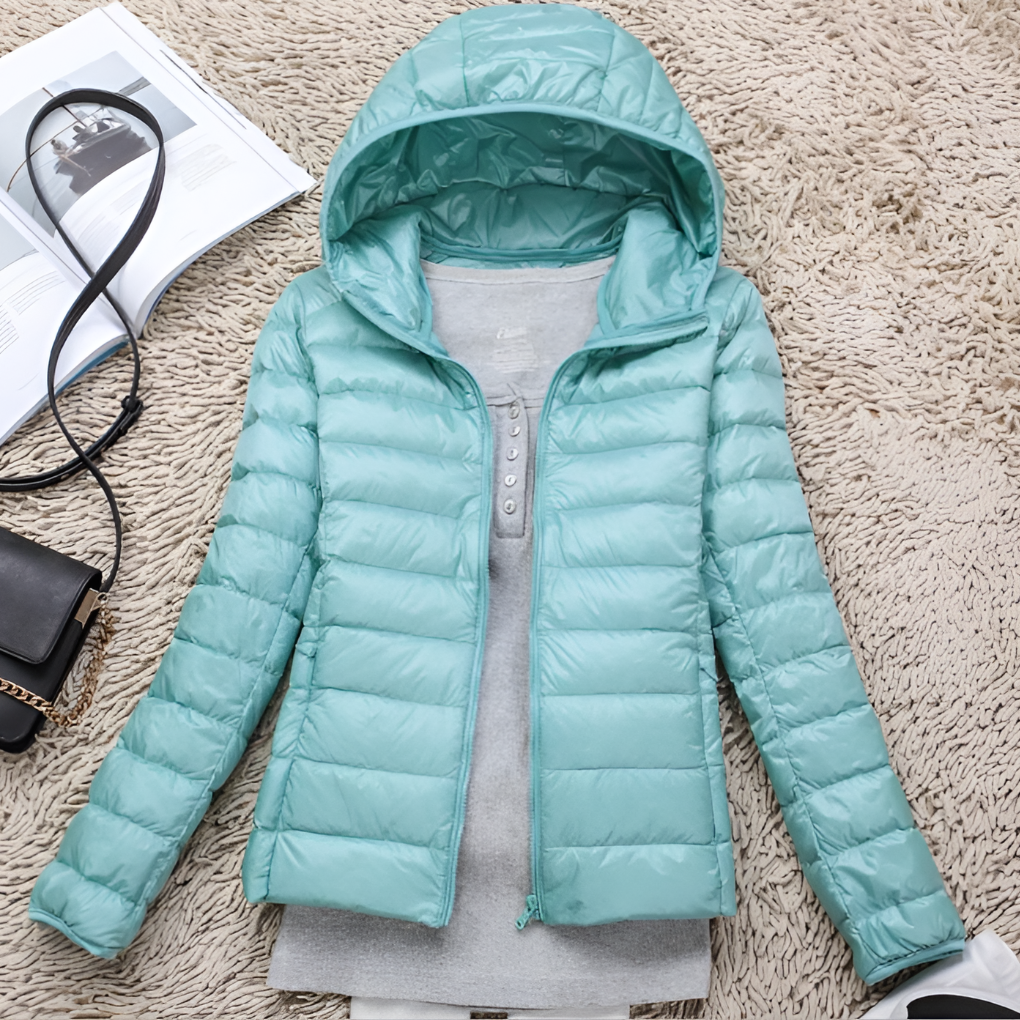 Women's Packable Down Hooded Puffer Jacket