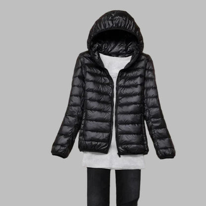 Women's Packable Down Hooded Puffer Jacket