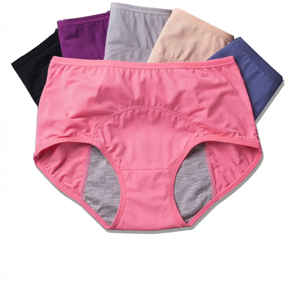 Comfortable High-Waist Period Underwear