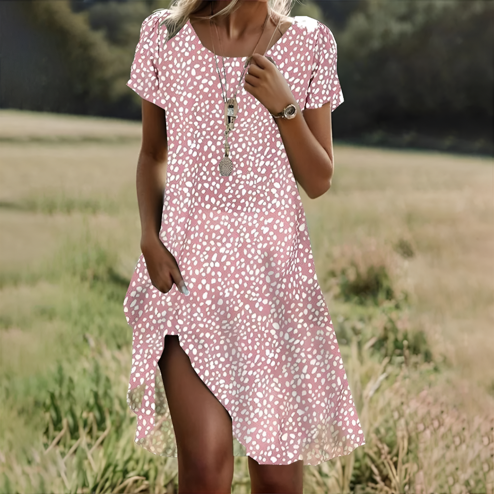 Breezy Polka Dot Midi Dress