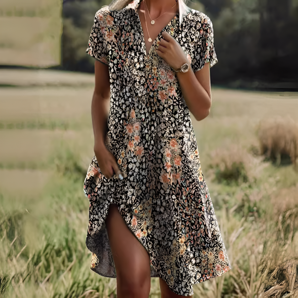Breezy Polka Dot Midi Dress