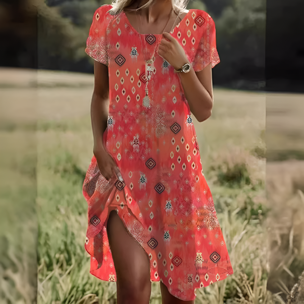 Breezy Polka Dot Midi Dress