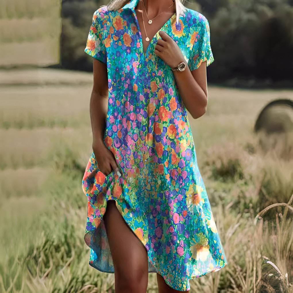 Breezy Polka Dot Midi Dress
