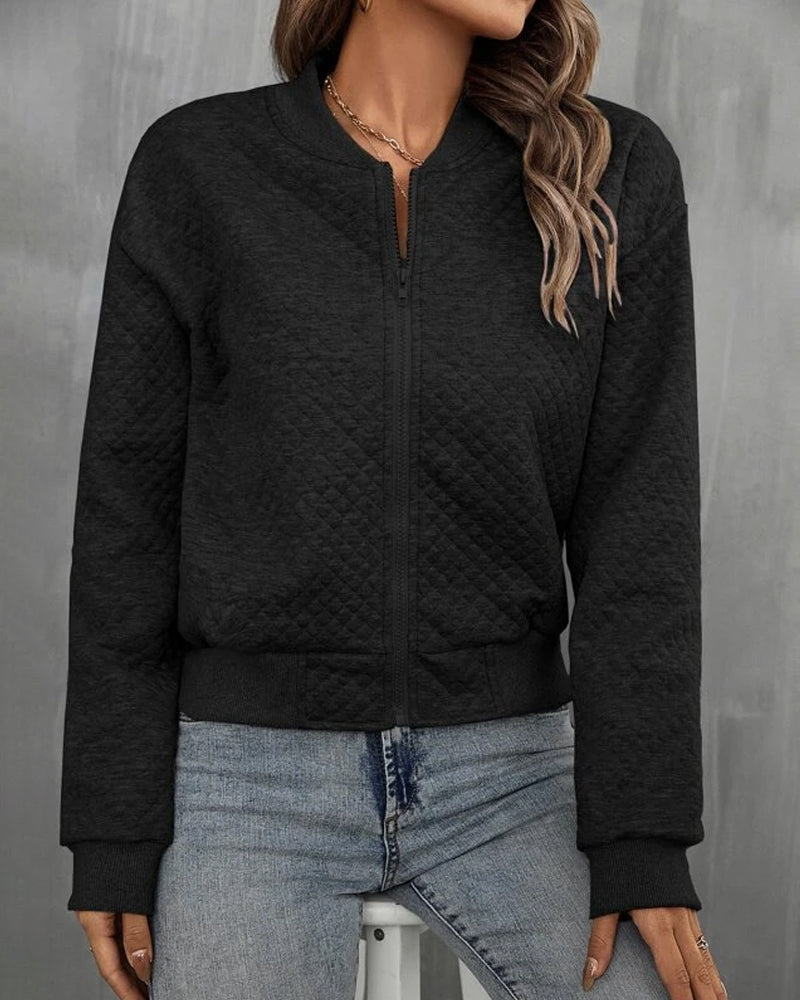 Quilted Bomber Jacket for Everyday Wear