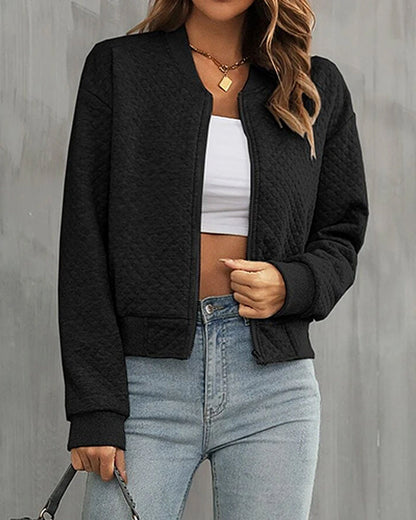 Quilted Bomber Jacket for Everyday Wear