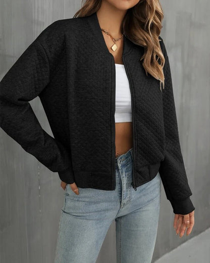 Quilted Bomber Jacket for Everyday Wear