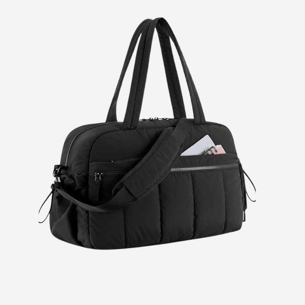 Davy | Women's Quilted Duffel Bag for Gym & Travel