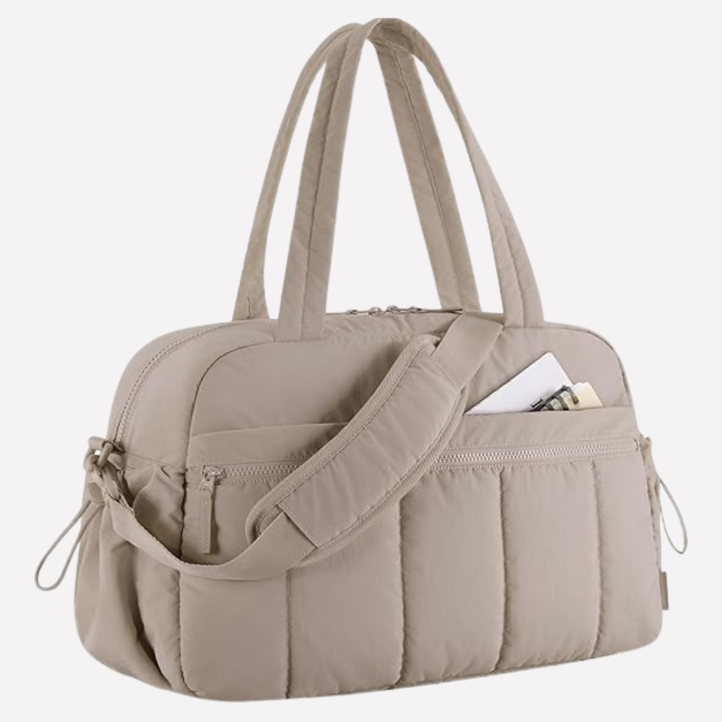 Davy | Women's Quilted Duffel Bag for Gym & Travel