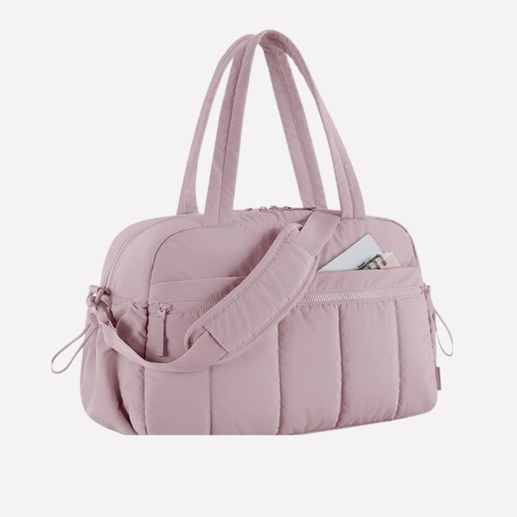 Davy | Women's Quilted Duffel Bag for Gym & Travel