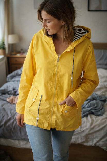 Lightweight Hooded Rain Jacket