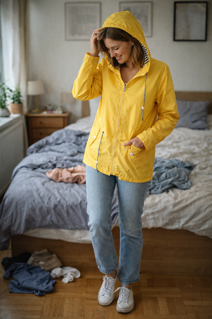 Lightweight Hooded Rain Jacket