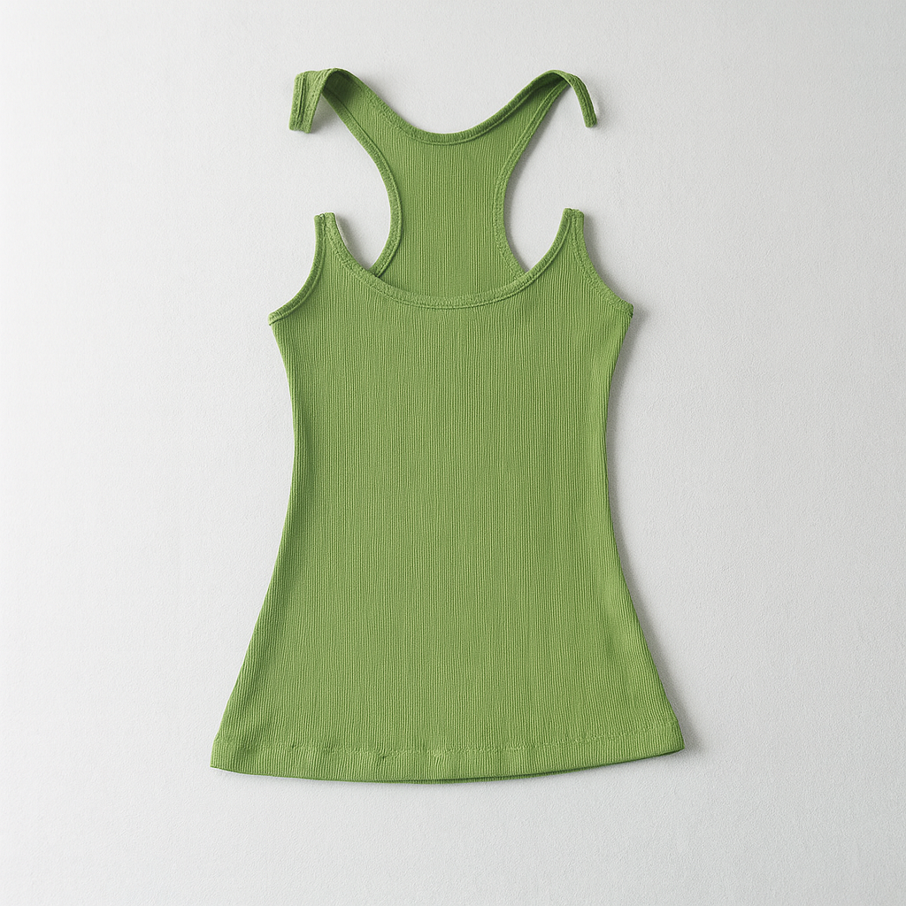 Women's Racerback Tank Top with Ribbed Texture