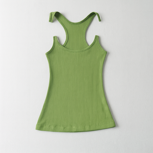 Women's Racerback Tank Top with Ribbed Texture