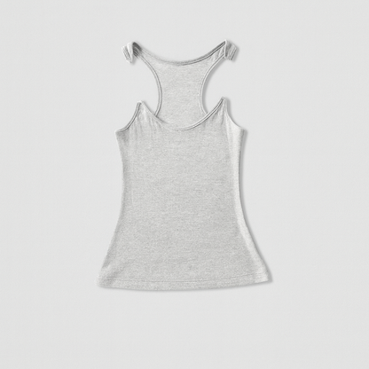 Women's Racerback Tank Top with Ribbed Texture