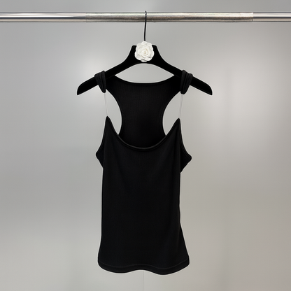 Women's Racerback Tank Top with Ribbed Texture