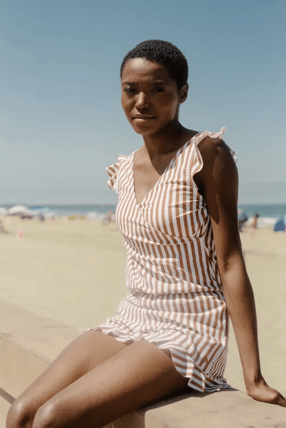 Women's Ruffled Wrap Romper
