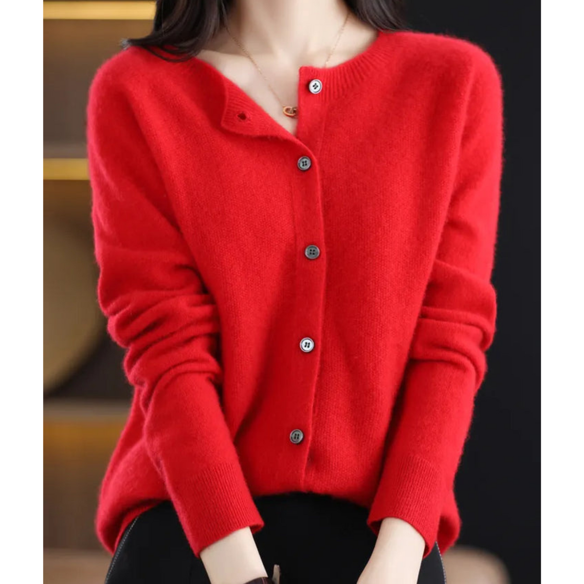 Women's Cozy Versatile Button-Front Cardigan