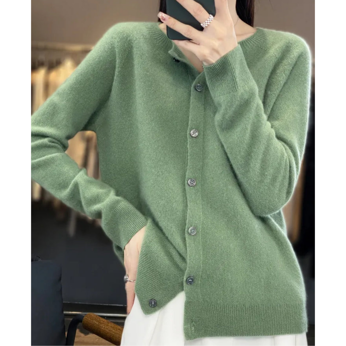 Women's Cozy Versatile Button-Front Cardigan