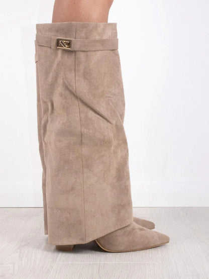Davy | Leather Shoes with Gold Accents for Women | Daily Wear