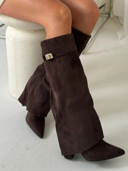 Davy | Leather Shoes with Gold Accents for Women | Daily Wear