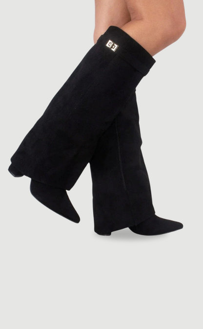 Davy | Leather Shoes with Gold Accents for Women | Daily Wear