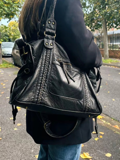 Davy | Women's Shoulder Bag with Braided Detail