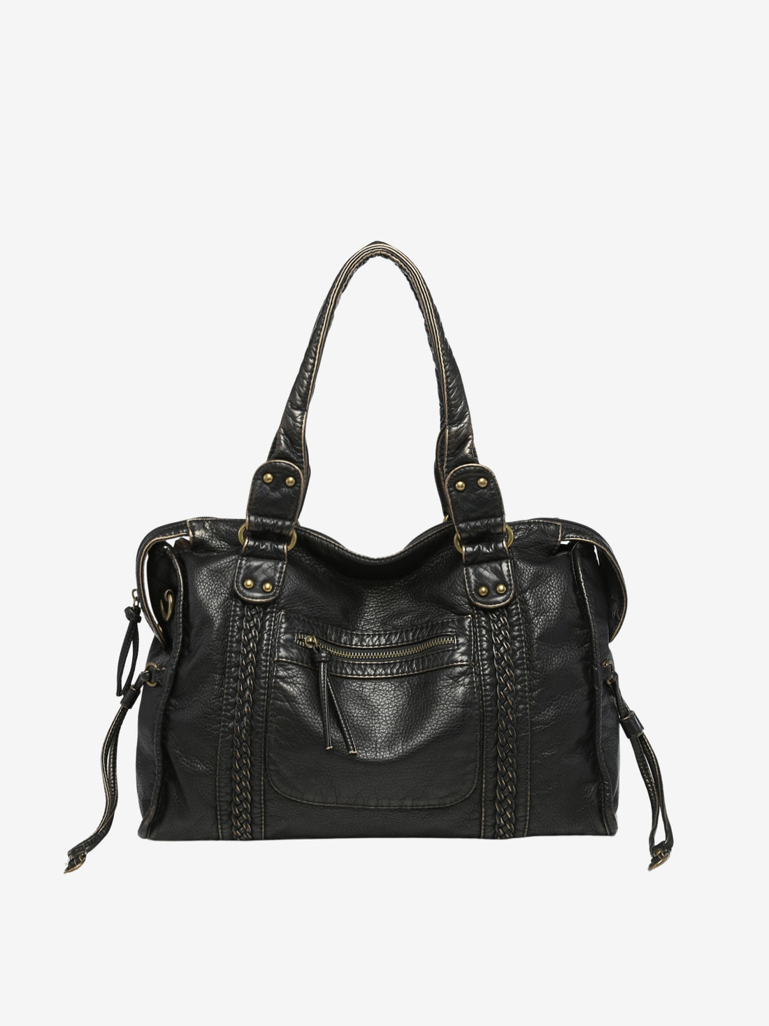 Davy | Women's Shoulder Bag with Braided Detail