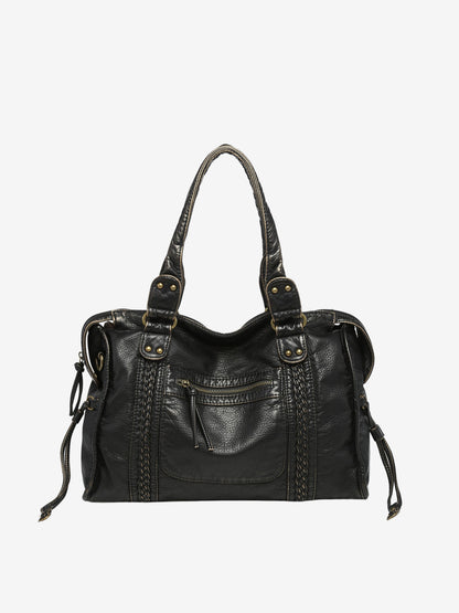 Davy | Women's Shoulder Bag with Braided Detail
