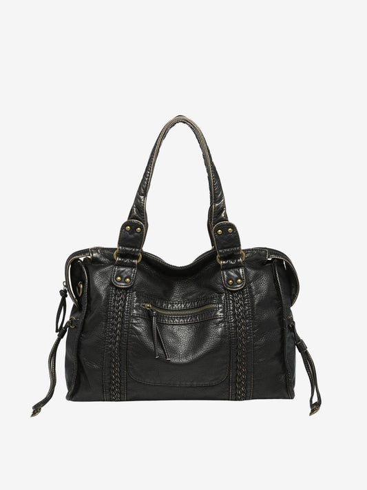 Davy | Women's Shoulder Bag with Braided Detail