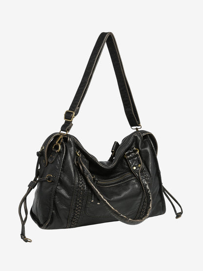 Davy | Women's Shoulder Bag with Braided Detail