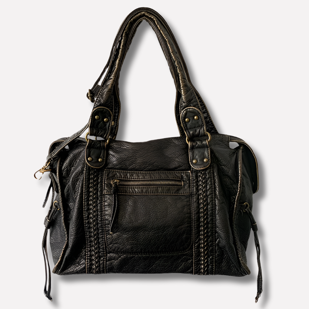 Davy | Women's Shoulder Bag with Braided Detail