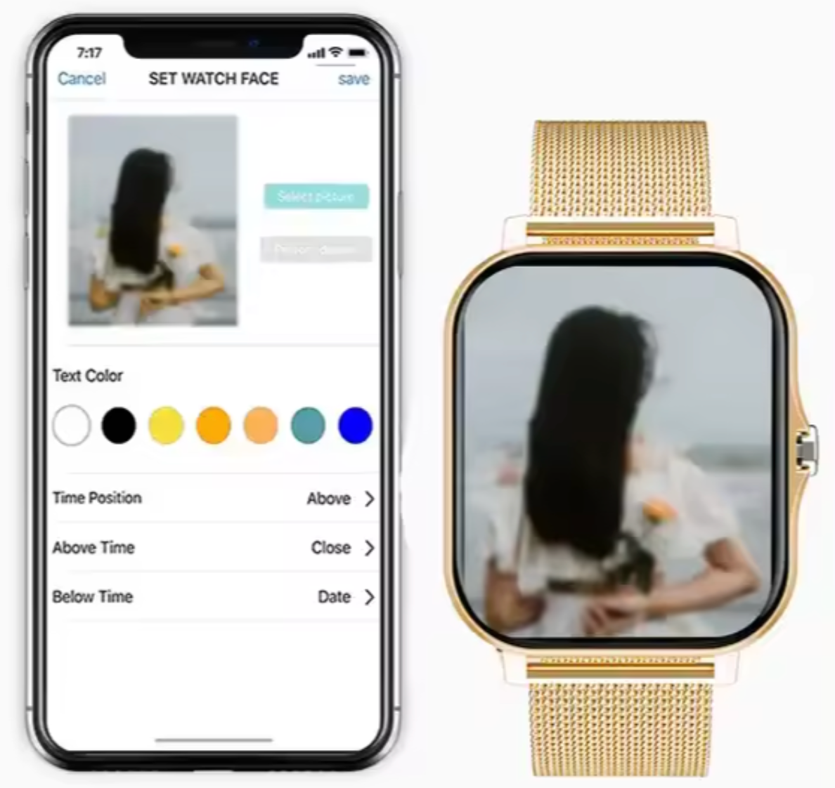 Davy | Women's Smartwatch with Mesh Band