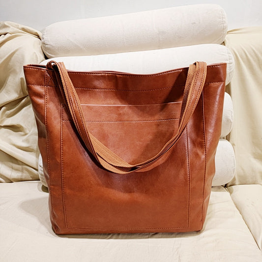 Davy | Women's Structured Tote Bag with Top Handles